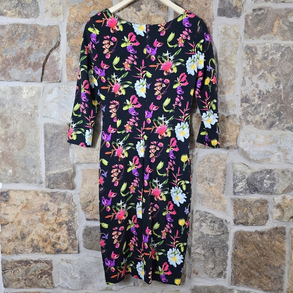 Escada Floral Sheath Dress - Picture 4 of 6